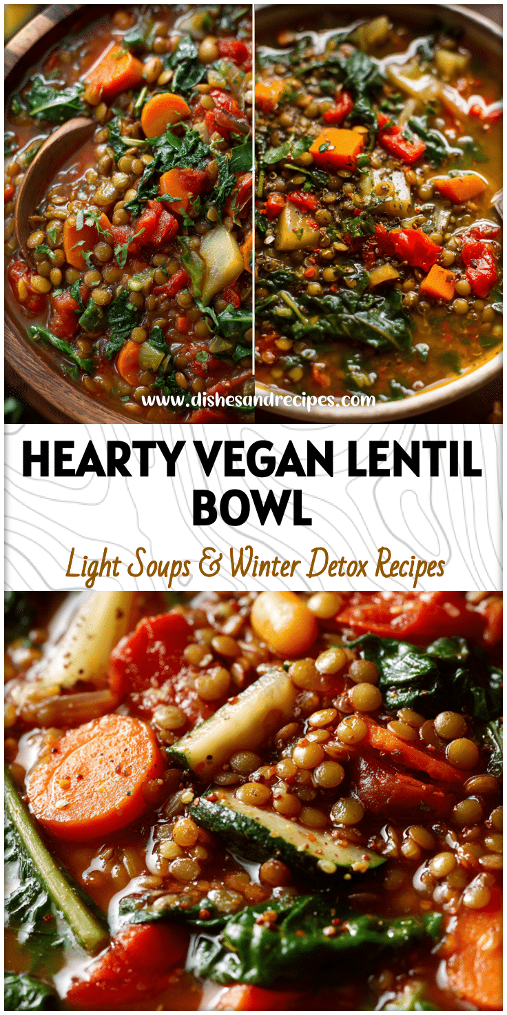 Detox Lentil & Veggie Soup – Moroccan-Inspired Vegan Comfort Bowl